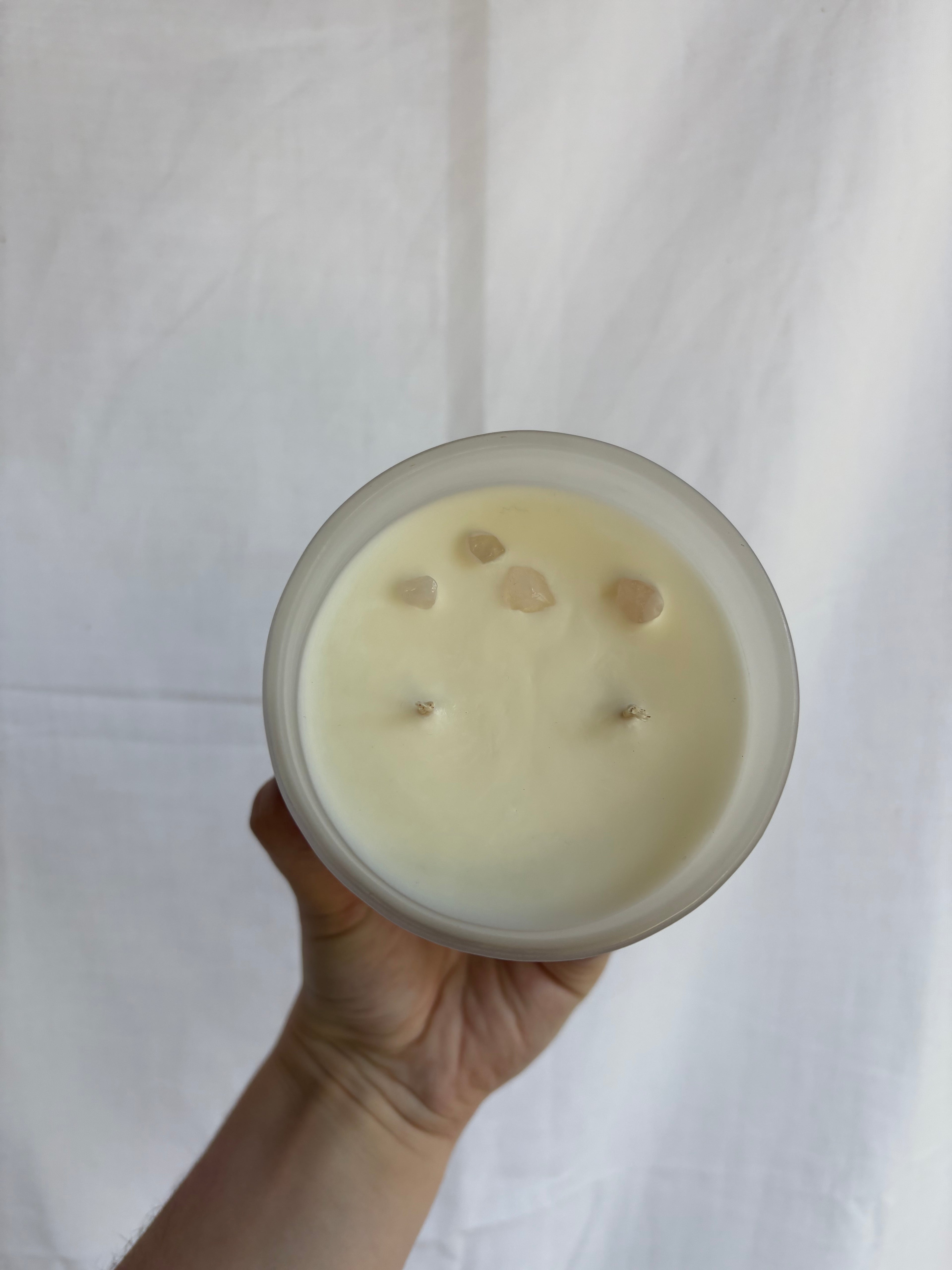 Medium LoveTay Candle - 450ml hand-poured vegan cocosoy candle in frosted glass jar