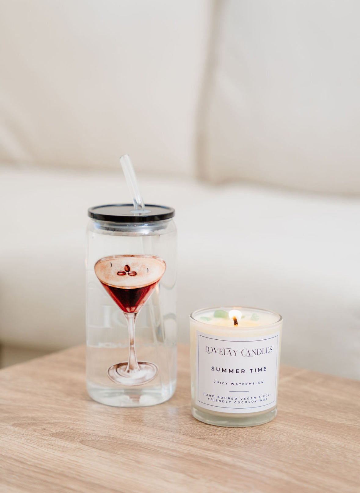 LoveTay Candles Glass Tumblers