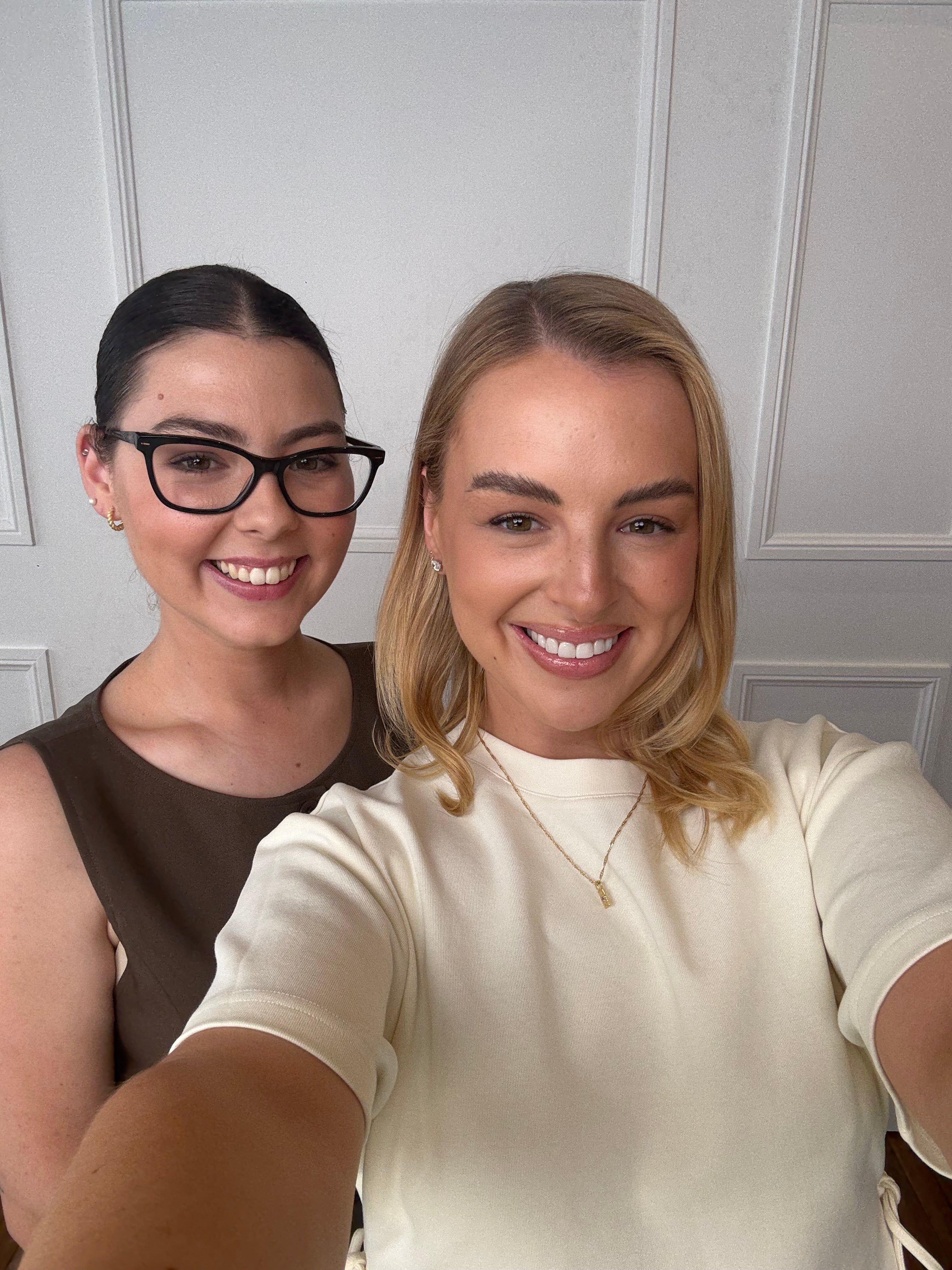 Taylah Kowtan owner of LoveTay Candles on the left side standing with Brittney Saunders owner of Fayt on the right. 