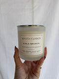 Medium LoveTay Candle - 450ml hand-poured vegan cocosoy candle in frosted glass jar